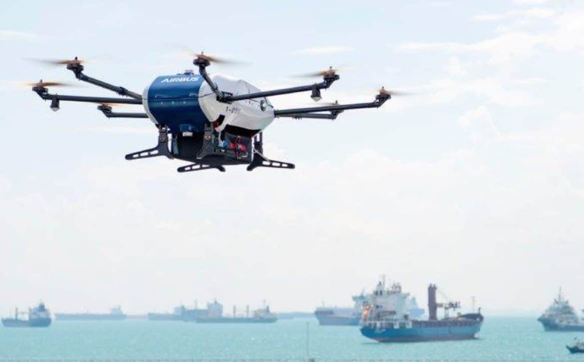 airbus inicia testes de drones offshore