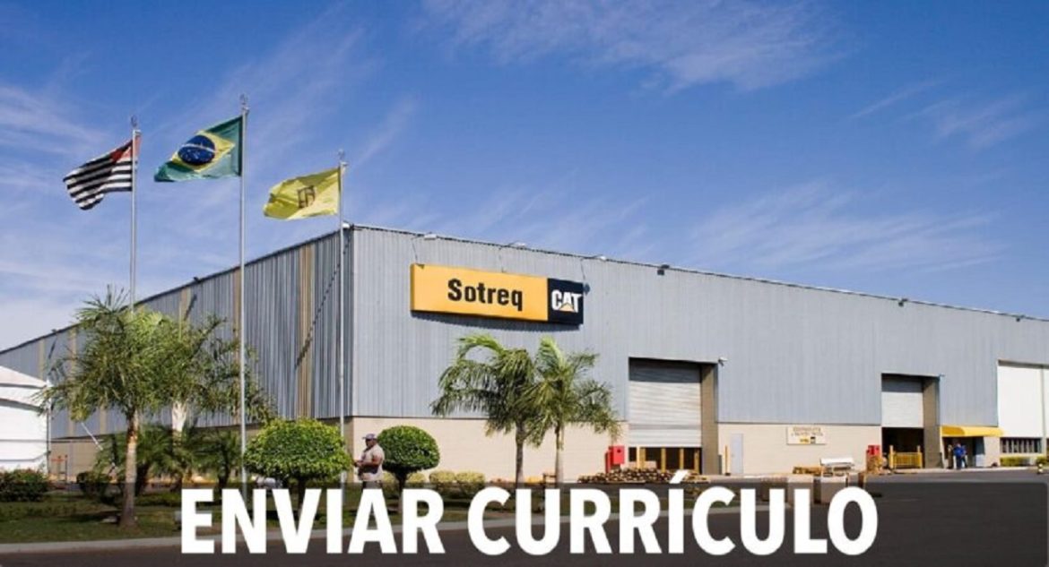 Grupo Sotreq anuncia abertura de novas vagas para candidatos sem experiência de todo o Brasil