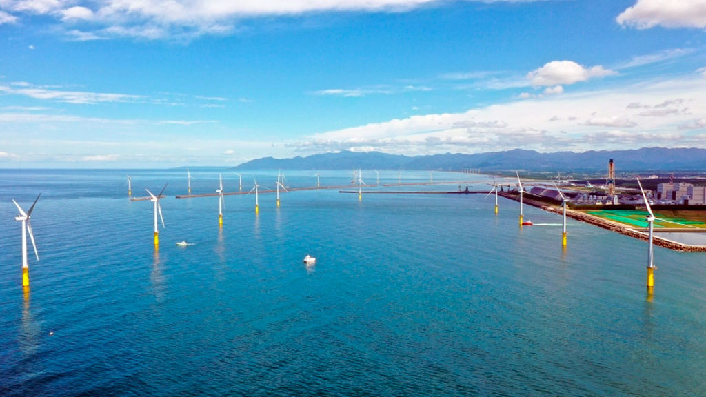 Primeiro parque eólico offshore de grande escala do Japão entra em operação