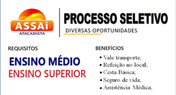 Assaí Atacadista está recrutando 678 novos profissionais de nível fundamental, médio e superior para preencher vagas de emprego em mais de 40 cargos