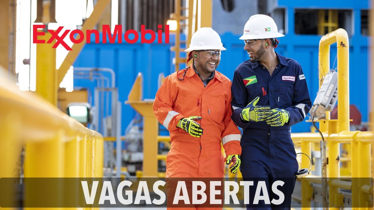 ExxonMobil está recrutando profissionais de diversas áreas para preencher novas vagas de emprego