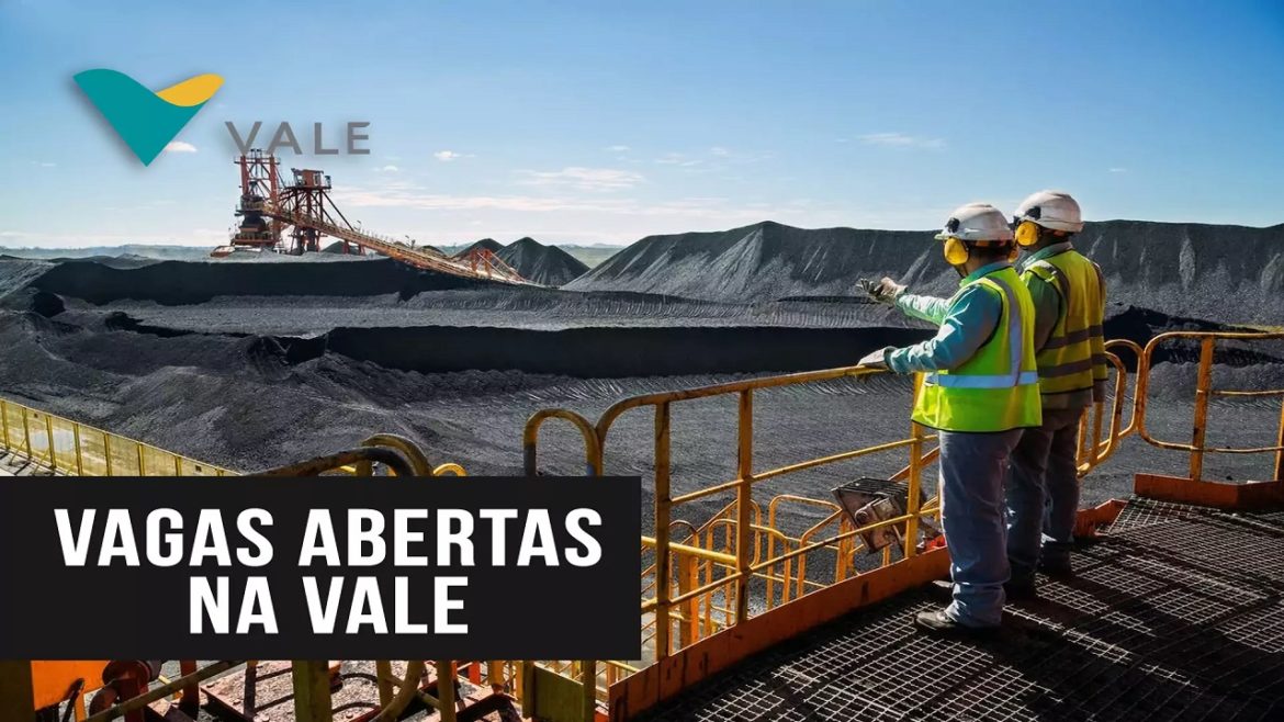 Mineradora Vale abre processo seletivo com 900 vagas home office e presenciais para candidatos de nível médio, técnico e superior em todo o Brasil