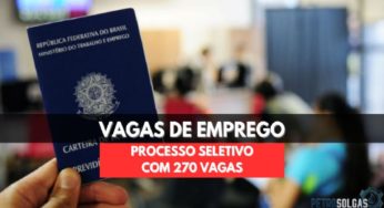 Mais de 270 vagas de emprego estão abertas para candidatos com ensino fundamental ou médio, mesmo sem experiência