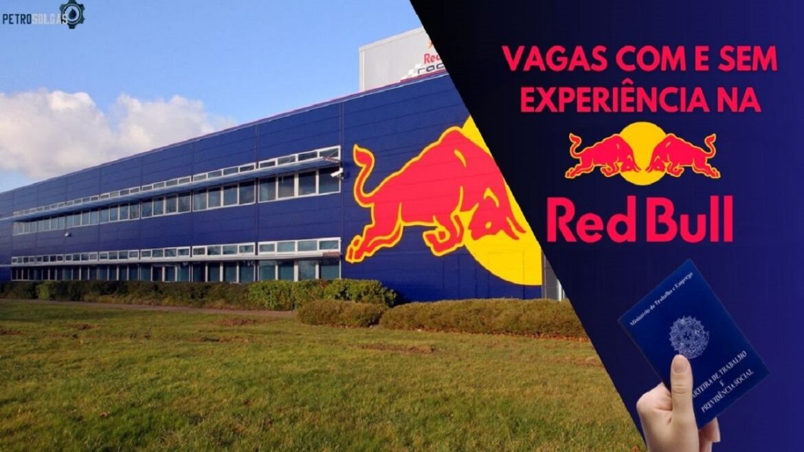 Red Bull abre processo seletivo com vagas de emprego com e sem experiência ao redor do Brasil