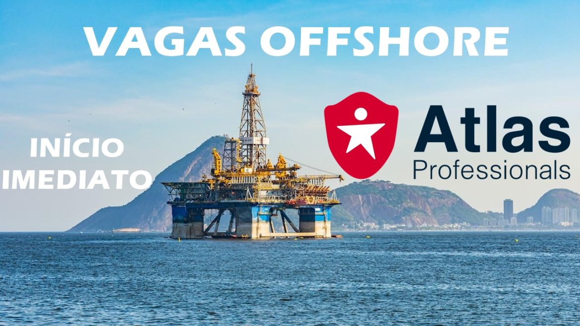 Gigante no setor de petróleo e gás, a Atlas Professionals está com diversas vagas offshore disponíveis para início imediato.