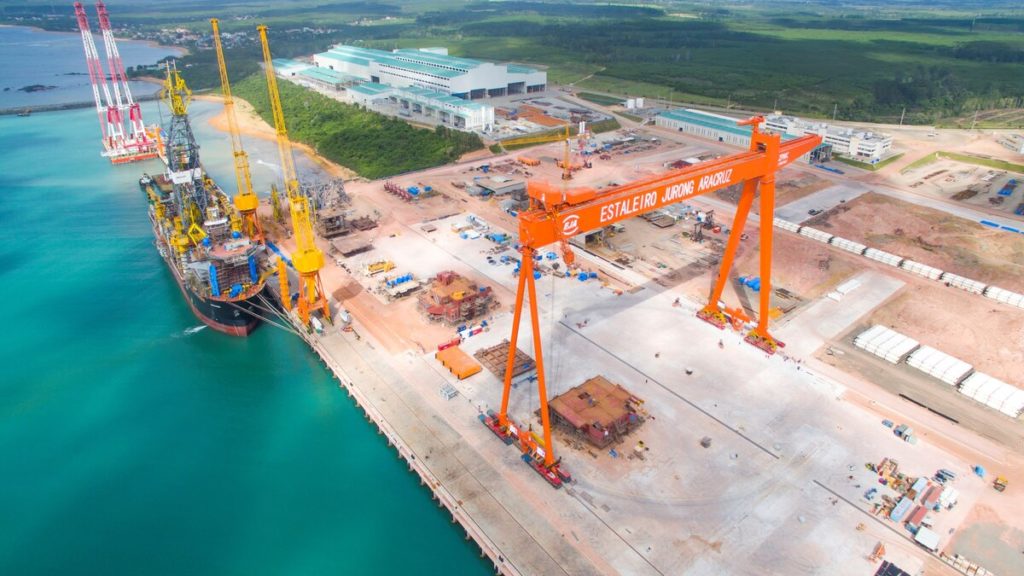 Uma das recentes vitórias realizadas no Estaleiro Jurong Aracruz foi a entrega do FPSO Anita Garibaldi à Petrobras.