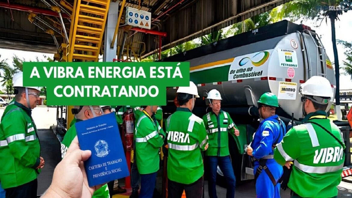 Vibra Energia abre 61 vagas para recrutamento de novos profissionais no Brasil