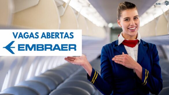 Embraer continua com 350 vagas de emprego sem experiência abertas para candidatos de todo o Brasil