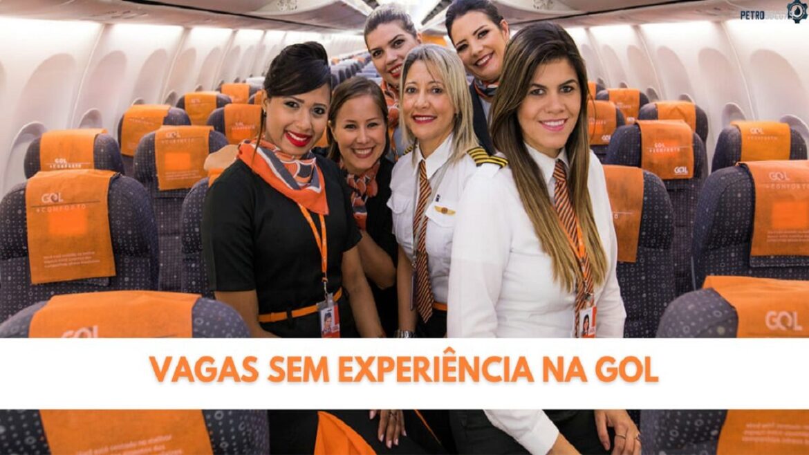 GOL Linhas Aéreas anuncia a abertura de 60 novas vagas de emprego em processo seletivo que não exige experiência para candidatos de SP e MG