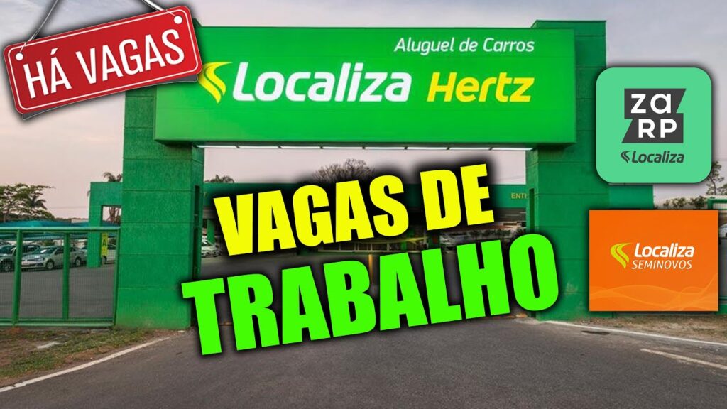 Vagas home office e presencial na Localiza