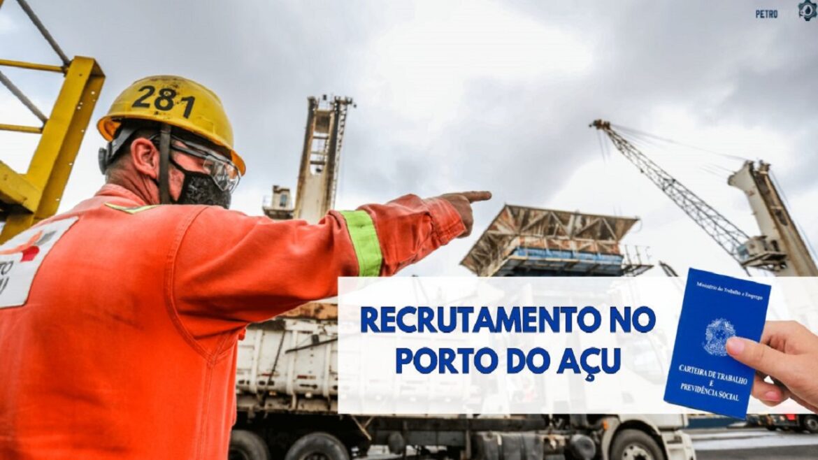 Porto do Açu está recrutando de mecânico, eletricista, engenheiros, técnicos e outras funções