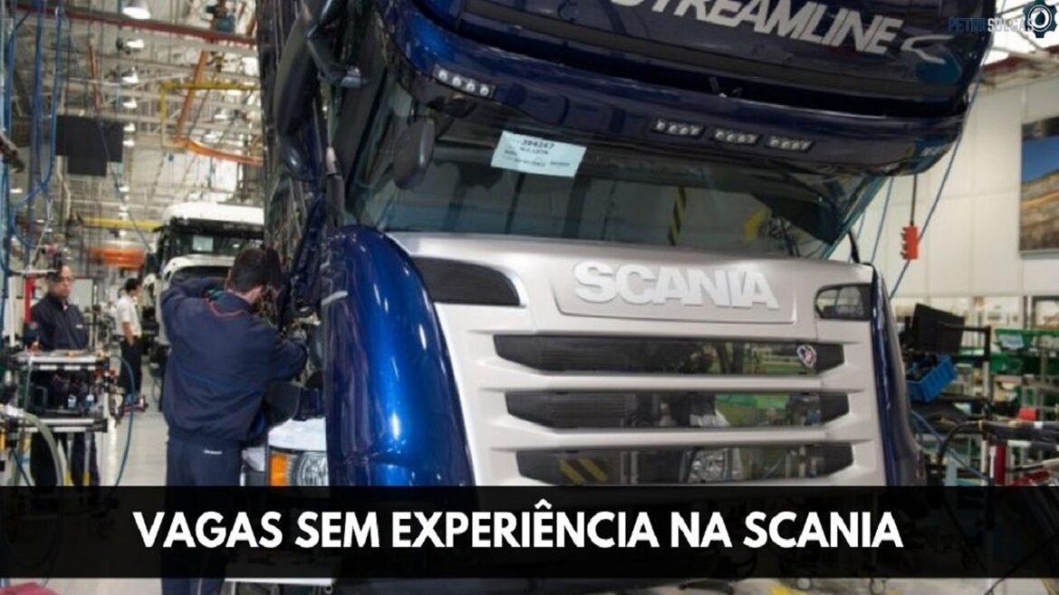 Scania, uma das principais fabricantes de caminhões pesados, ônibus e motores do mundo, abre vagas sem experiência