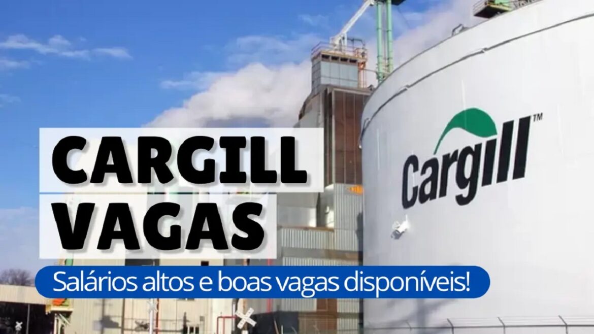 No total, a Cargill possui 170 vagas de emprego disponíveis em diferentes localidades no Brasil, para atuar em home office ou presencial.