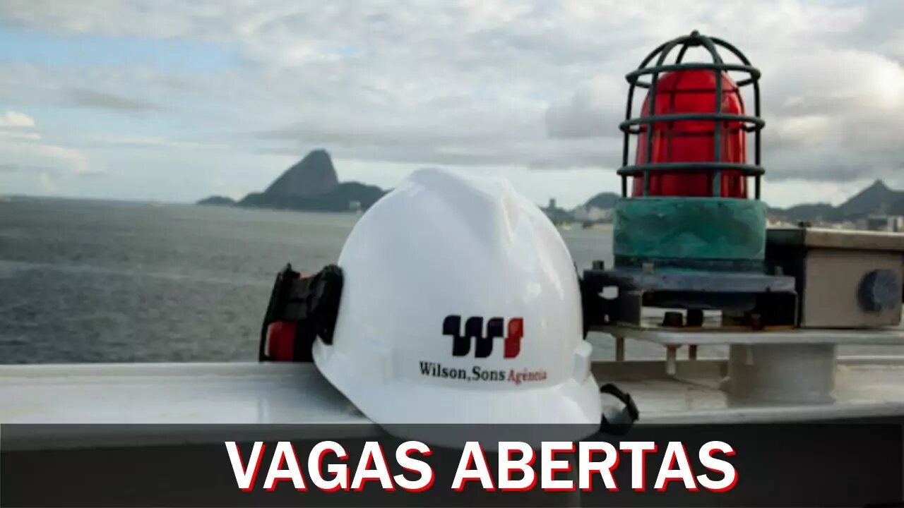 São mais de 35 vagas de emprego abertas na Wilson Sons para profissionais do setor marítimo de todo o Brasil.
