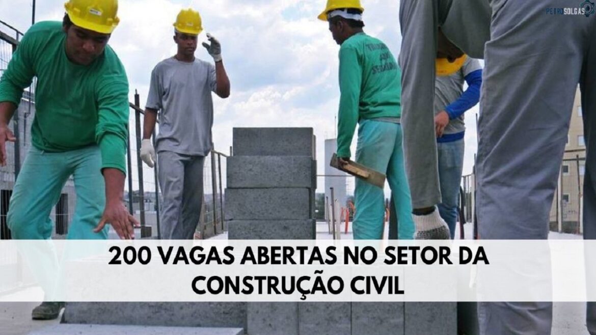 Construtora Emccamp abre 200 vagas para obras de infraestrutura e obras civis