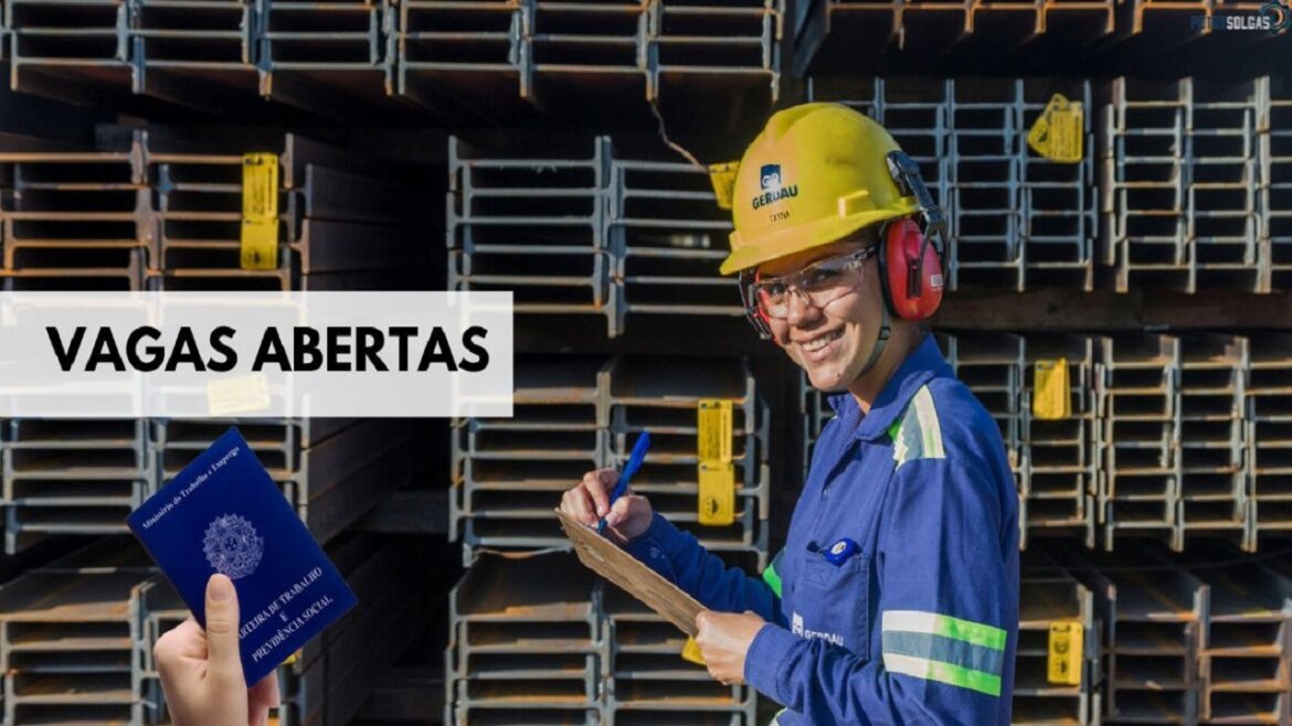 Gerdau está com mais de 65 vagas de emprego abertas para profissionais de nível médio, técnico e superior em diversos estados