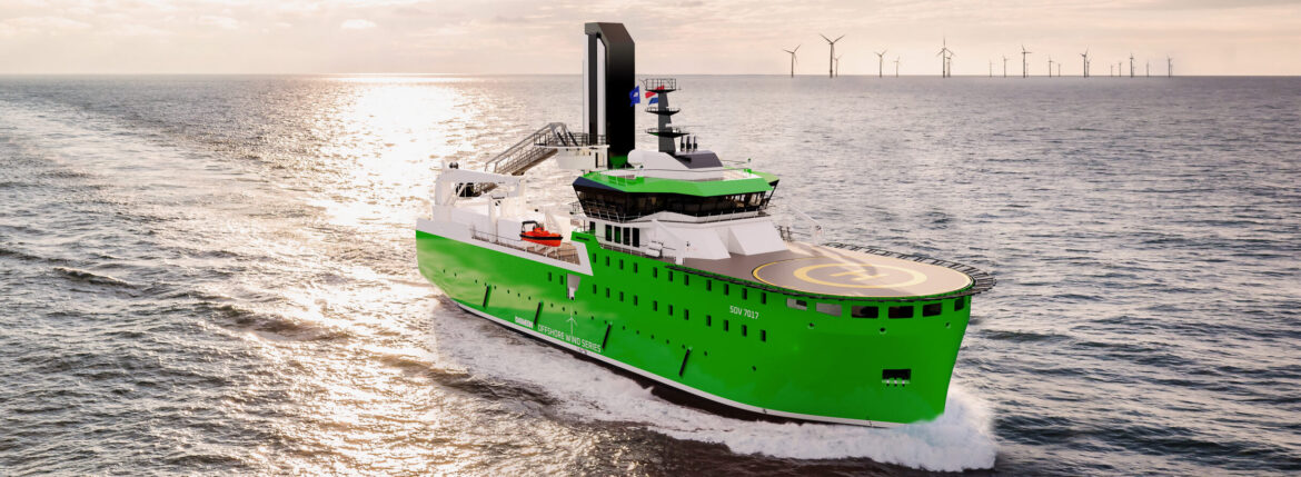 Embora seja um navio totalmente elétrico, o SOV E também será equipado com geradores a diesel como reserva.