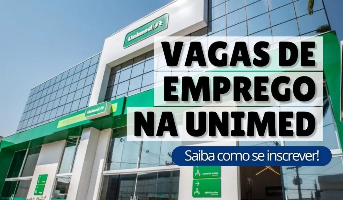 O Grupo Unimed possui inúmeras unidades espalhadas por todo o Brasil. São muitas vagas de emprego abertas para profissionais do setor de saúde.