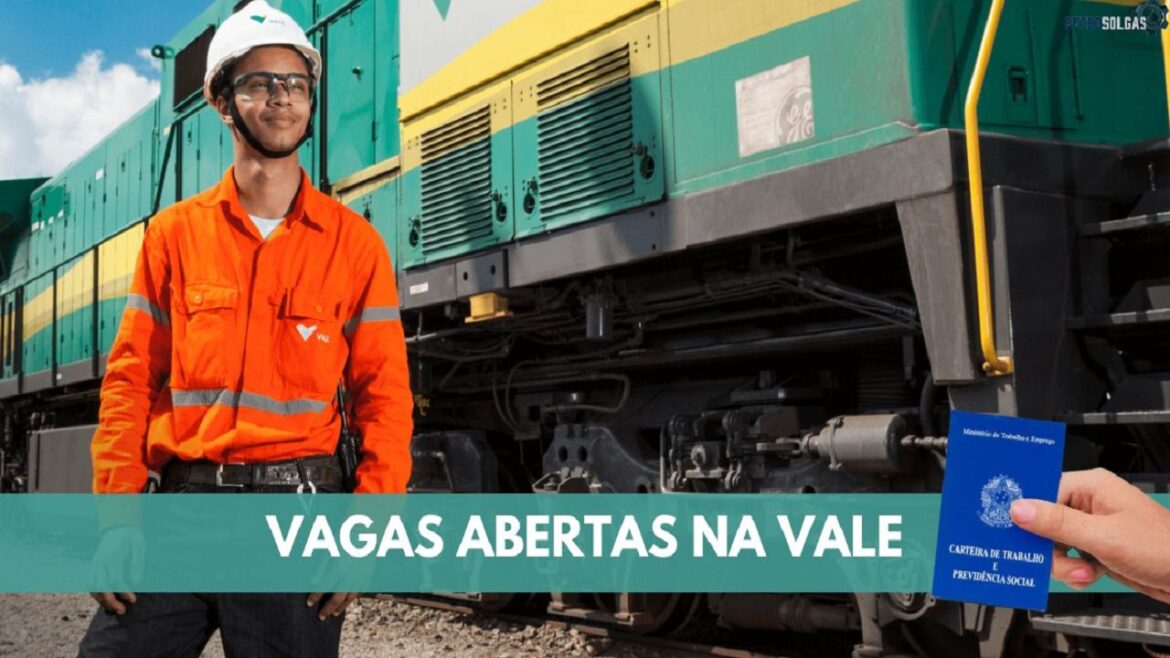 Mineradora Vale abre seletivo para 149 vagas de emprego com foco em candidatos de nível médio, técnico e superior ao redor do Brasil