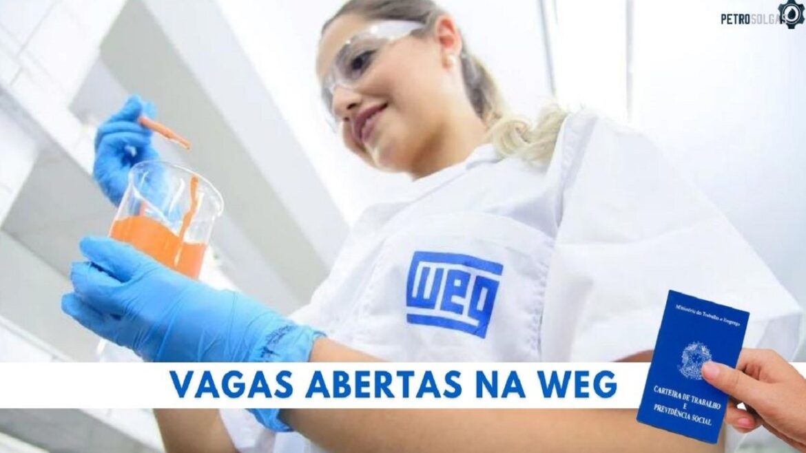 Com mais de 120 vagas de emprego, WEG anuncia a contratação de novos funcionários em todo o Brasil