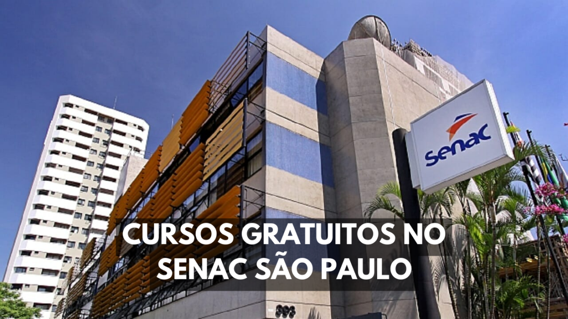 Senac São Paulo abre mais de 100 mil vagas em cursos gratuitos para diversas áreas de qualificação profissional.