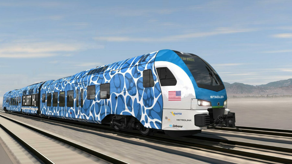 Trem movido a combustível de célula de hidrogênio da Stadler Rail bate recorde ao percorrer mais de 2.800 quilômetros.