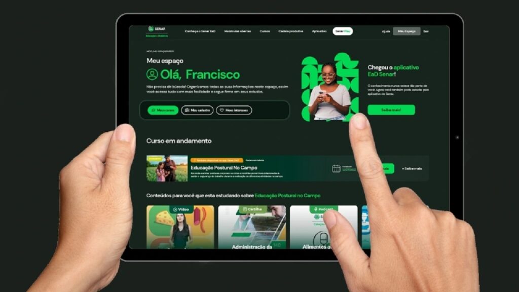 Estão abertas 3 mil vagas em 40 cursos gratuitos ofertados pelo SENAR