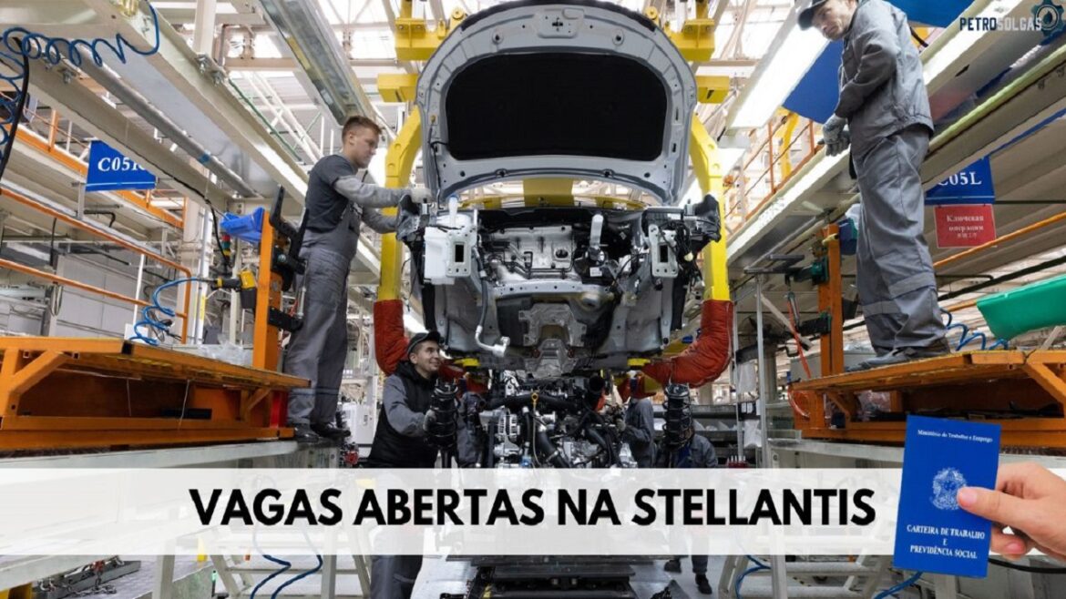 Stellantis anuncia abertura de processo seletivo com 100 vagas de emprego em Pernambuco, Rio de Janeiro e Minas Gerais