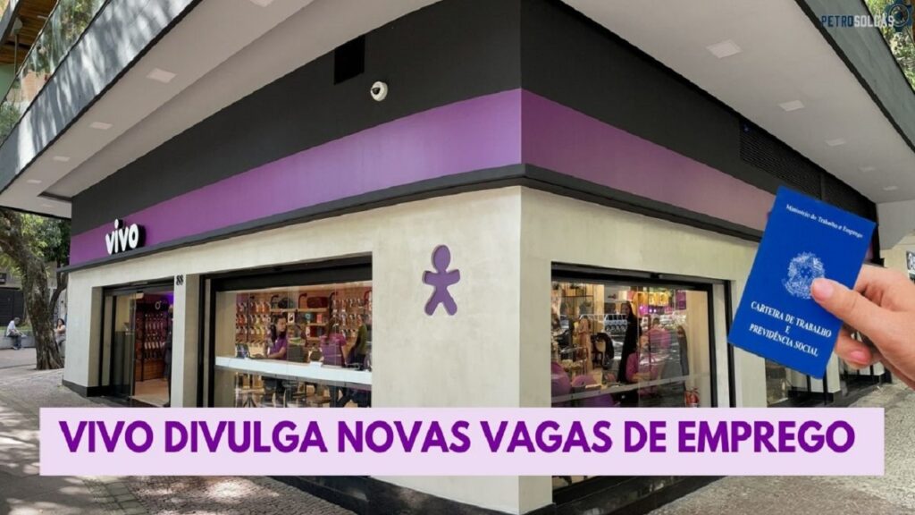 Vivo divulga 155 vagas de emprego para candidatos com ensino médio, técnico e superior em quase todo o Brasil