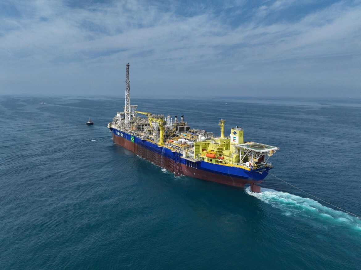 Após sua construção, o FPSO Atlanta, da Enauta, possui a capacidade de estocagem de 1,6 milhão de barris de petróleo.