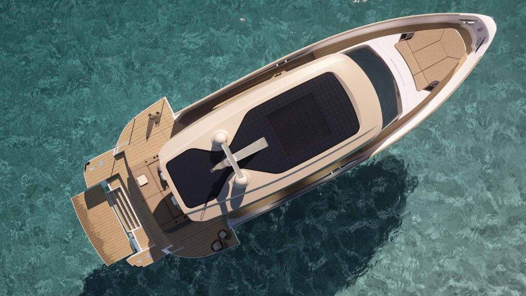 Azimut Yachts revela iate híbrido revolucionário com motores híbridos e placa fotovoltaica que reduz em 40% as emissões de CO2