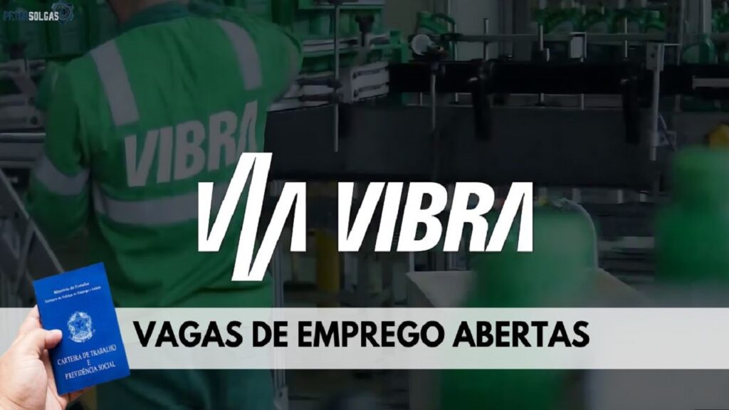 Vibra Energia oferece mais de 50 vagas de emprego para candidatos com e sem experiência nas áreas de tecnologia, administração, financeiro e vendas