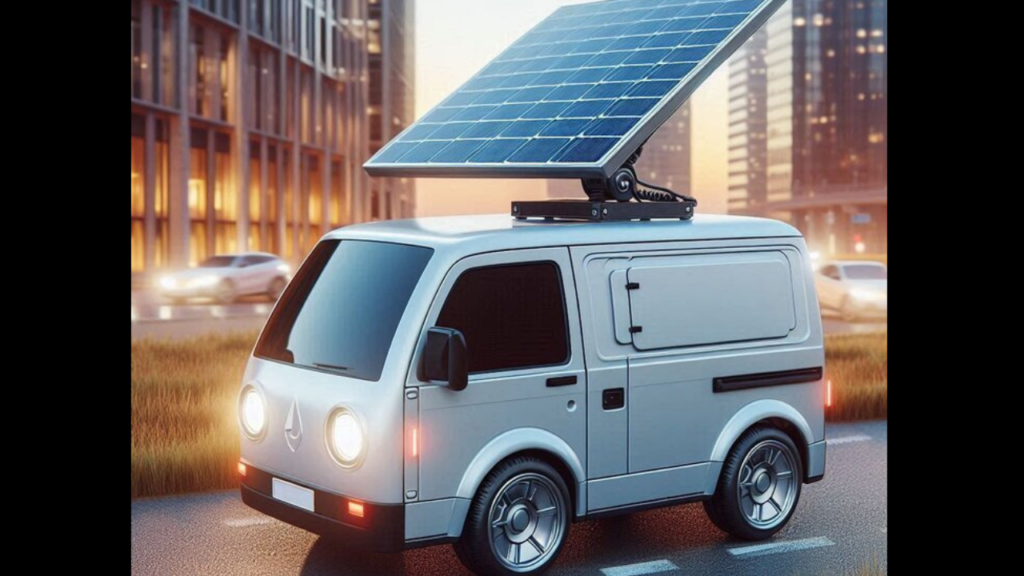 O painel solar inicia sua operação ao nascer do sol, ajustando-se automaticamente ao longo do dia e recolhendo-se ao pôr do sol.
