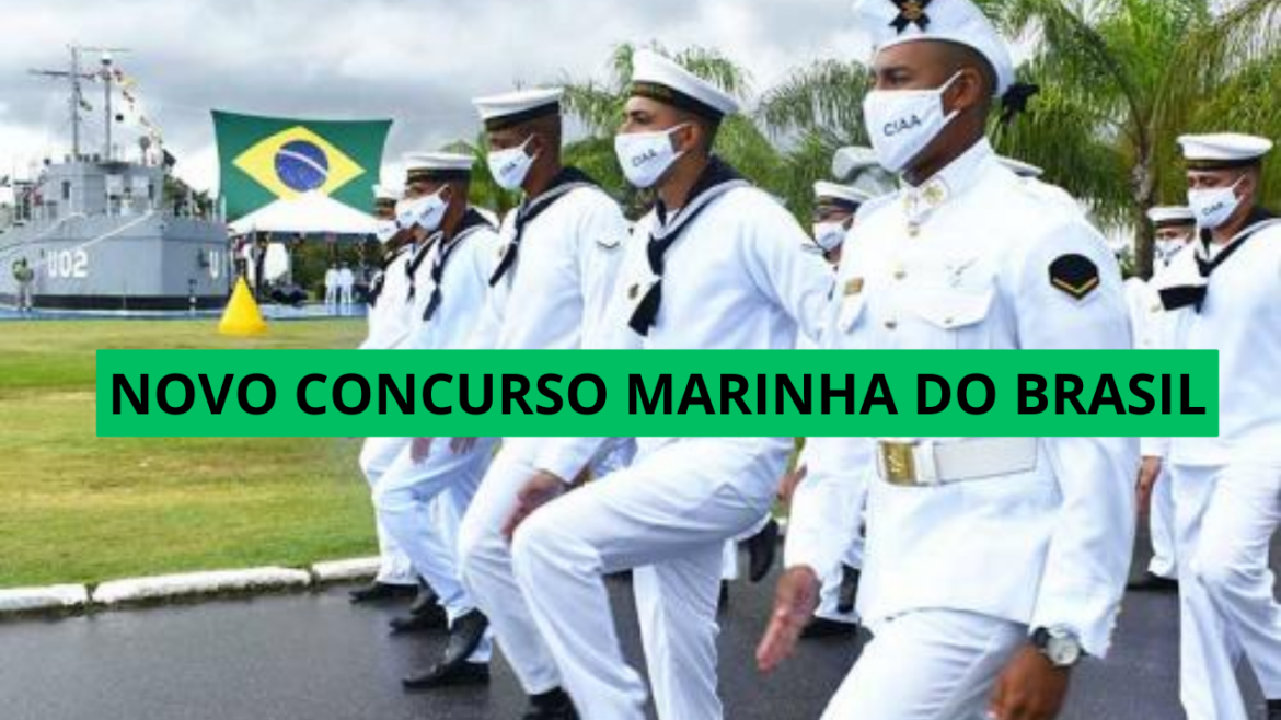 As inscrições para o novo Concurso da Marinha do Brasil estarão abertas a partir das 8h do dia 02 de julho.