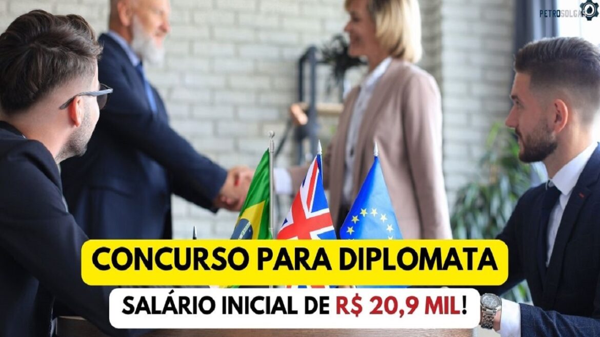 Com salário de R$ 20,9 mil, Itamaraty autoriza novo concurso para diplomata com 50 vagas abertas