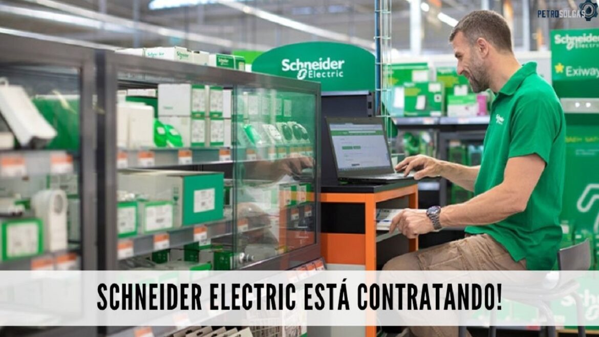 Schneider Electric abre novo processo seletivo com dezenas de vagas de emprego para trabalhar presencial e em home office