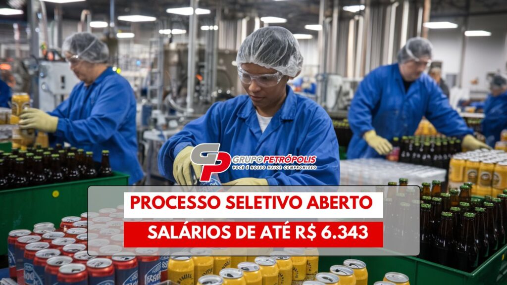 Grupo Petrópolis abre processo seletivo com mais de 100 vagas abertas para candidatos de nível médio, técnico e superior