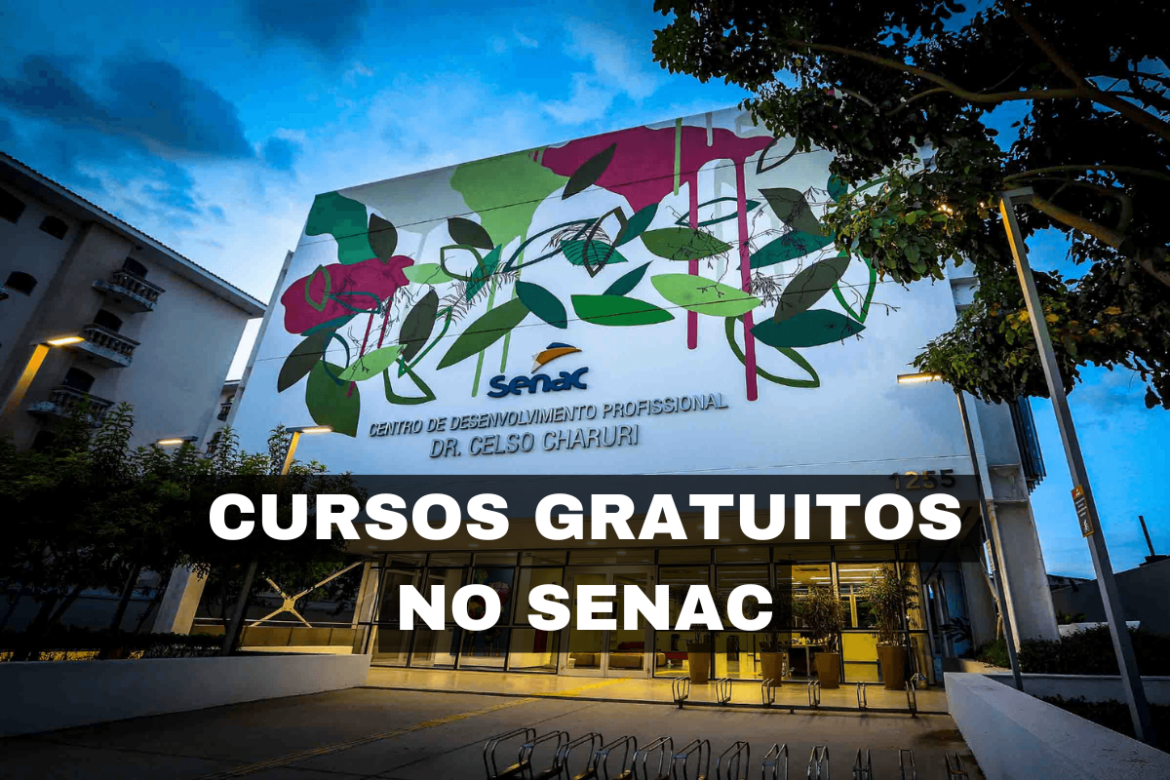 Senac disponibiliza 4 mil vagas gratuitas em diversos cursos nas cidades do Vale do Paraíba até dezembro de 2024.