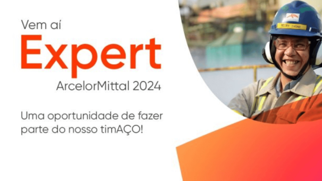 ArcelorMittal abre inscrições para o Programa Expert 2024, buscando profissionais experientes para vagas em diversas áreas até 6 de setembro.