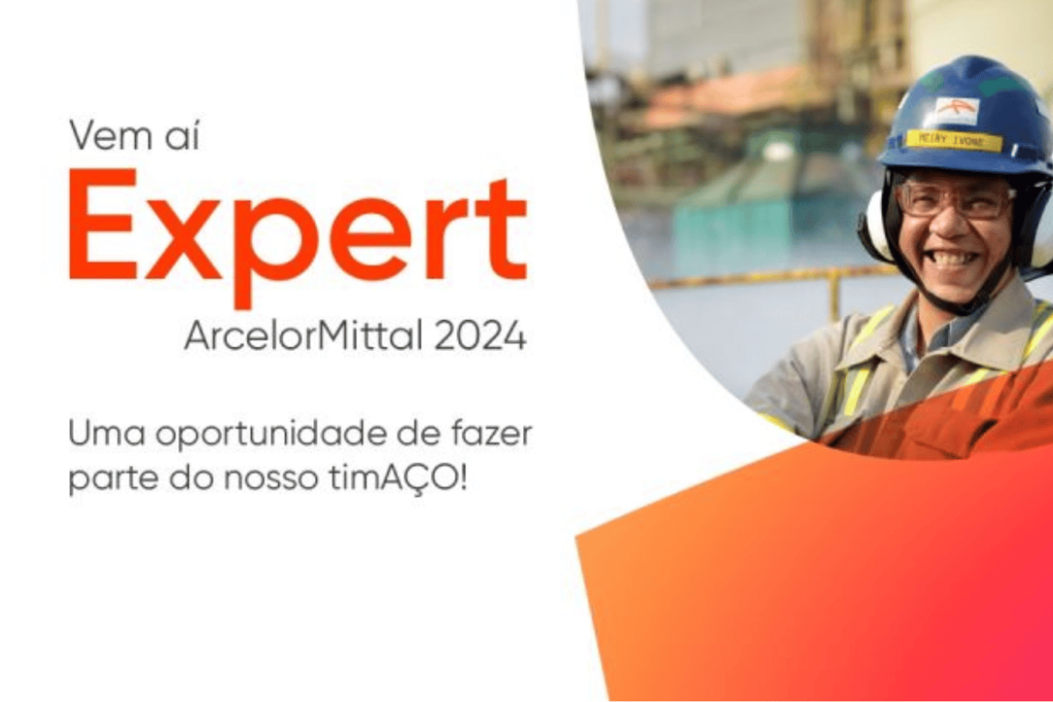 ArcelorMittal abre inscrições para o Programa Expert 2024, buscando profissionais experientes para vagas em diversas áreas até 6 de setembro.