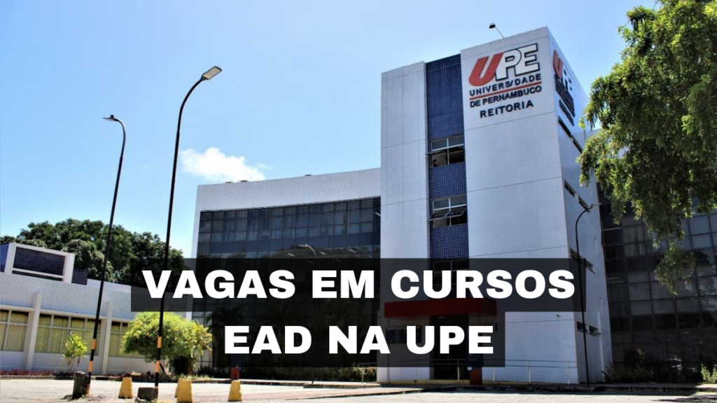 A UPE está oferecendo 1.800 vagas para cursos de graduação EAD, proporcionando flexibilidade e qualidade para quem busca formação superior.