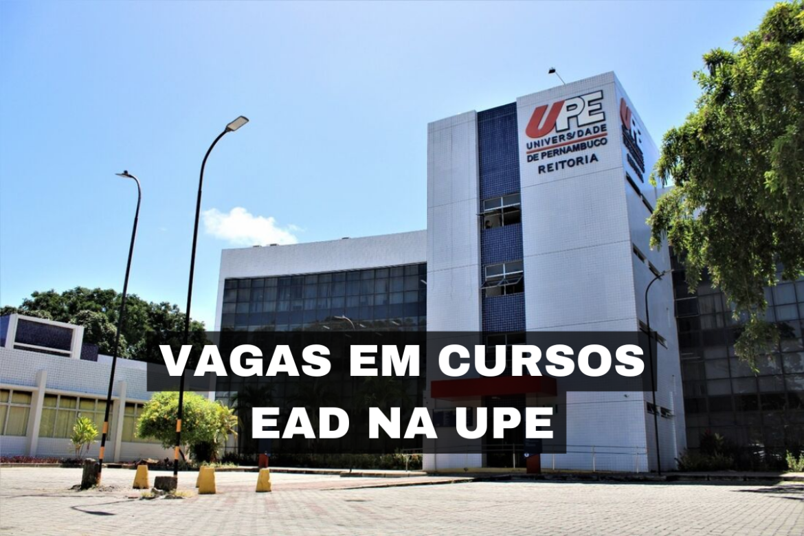 A UPE está oferecendo 1.800 vagas para cursos de graduação EAD, proporcionando flexibilidade e qualidade para quem busca formação superior.