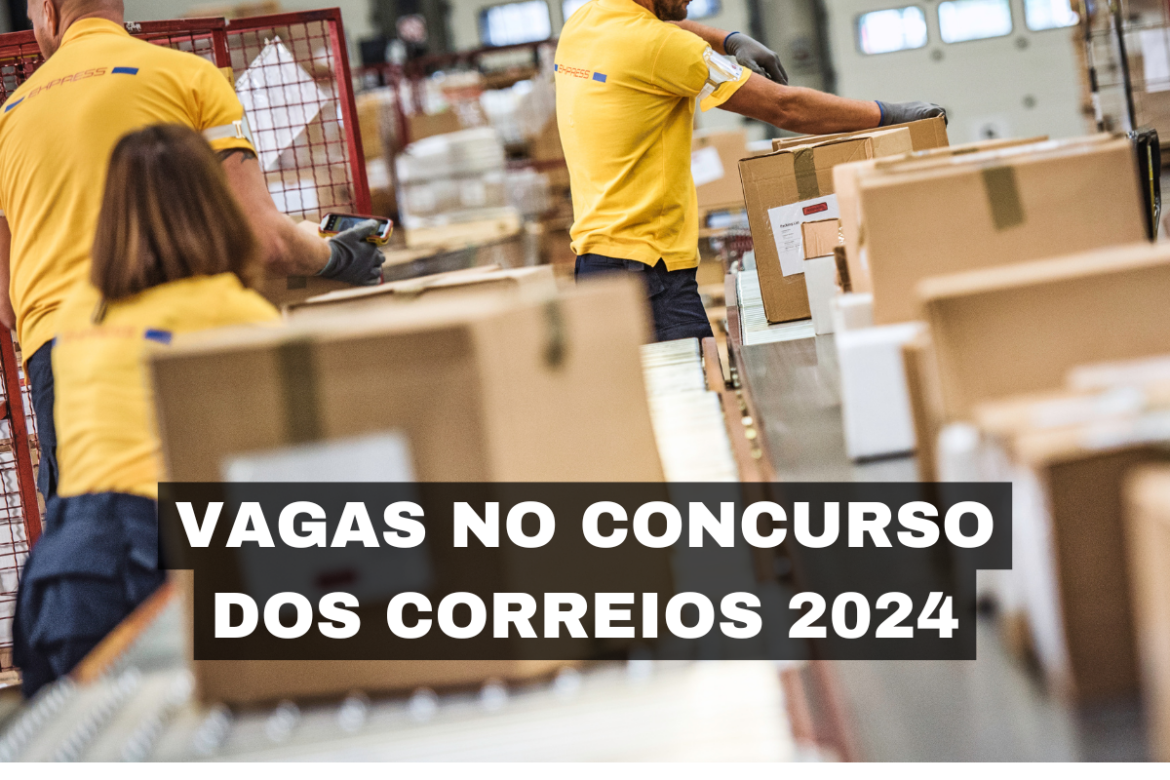 Correios abrem inscrições para concurso 2024, com 33 vagas em Medicina e Segurança do Trabalho. Salários de até R$ 6.872,48.