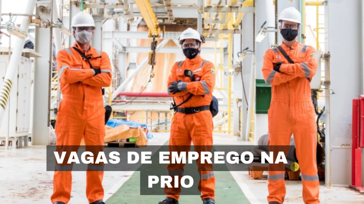 A PRIO, maior companhia independente de óleo e gás do Brasil, está recrutando novos talentos para preencher as vagas de emprego disponíveis.