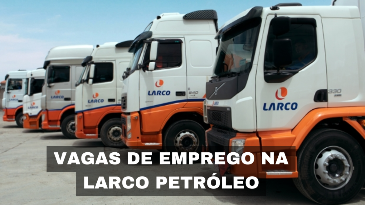 A Larco abre vagas de emprego para diversos perfis, ampliando sua equipe na área de petróleo e combustíveis em várias regiões do Brasil.