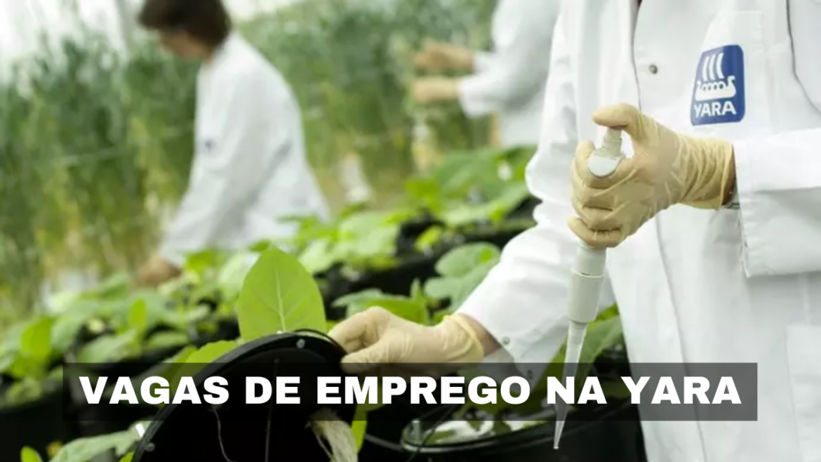 Yara oferece vagas de emprego para diversos perfis no agronegócio, com benefícios atrativos e diversas oportunidades.