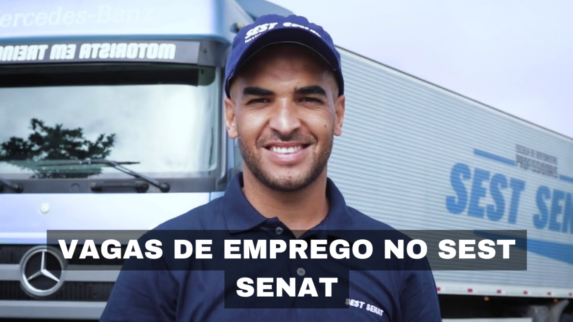 SEST SENAT anuncia vagas de emprego para diversos perfis, ampliando sua equipe e fortalecendo seus serviços de excelência.